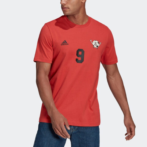 Adidas T Shirt Men’s Bright Pink Red Fluorescent