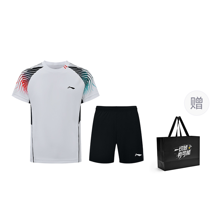 Li Ning Badminton Collection Casual Sportswear Unisex White Black