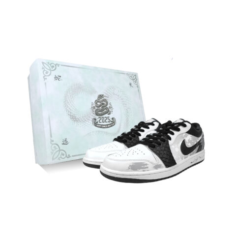 Jordan Air Jordan 1 Snake Warrior Leather Cushioning Slip Resistant Cushioning Slip Resistant Low top