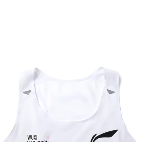 Li Ning Running Collection Running Tank Top Women’s Standard White/Fluorescent Rose Purple/Fluorescent Numbers Pink