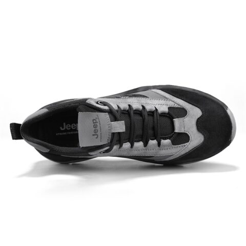 Jeep Slip Resistant Abrasion Resistant Low top Hiking Shoes Men’s Gray