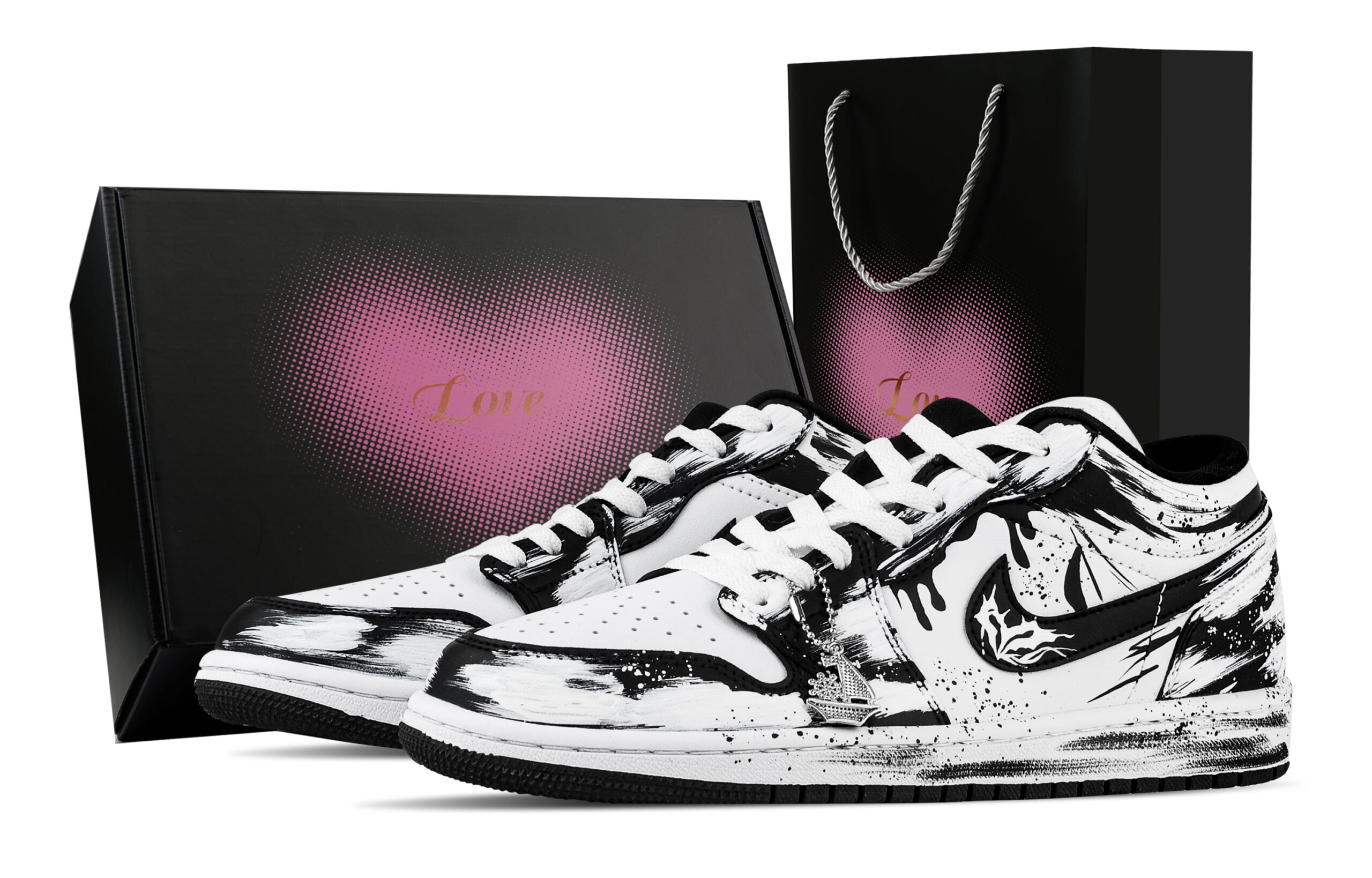 Jordan Air Jordan 1 Vintage Basketball Shoes Unisex Low Top White