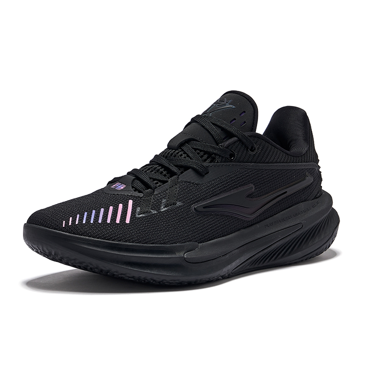 Erke Fearless 2.0 Cushioning Support Abrasion Resistant Slip Resistant Low top Basketball Shoes Men’s Jet Black