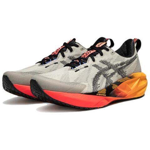 ASICS NOVABLAST 5 FF BLAST MAX High Energy Rebound Foam Midsole Casual Running Shoes Men’s Beige Black