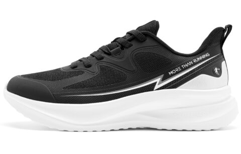 QIAODAN Feiyue Running Shoes Men’s Low Top Black Jordan White