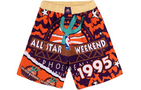 Mitchell Ness Basketball Shorts Men’s Orange