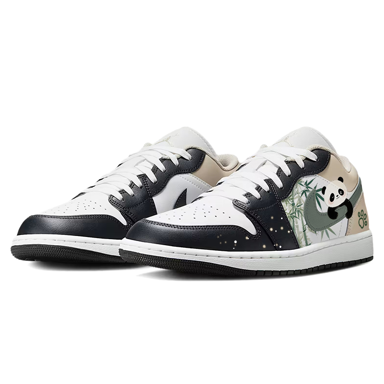 Jordan Air Jordan 1 Vintage Basketball Shoes Unisex Low Top White/Black