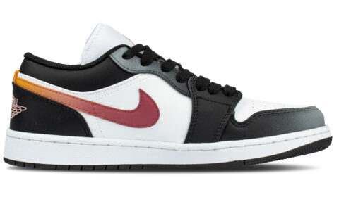 Jordan Air Jordan 1 Abrasion Resistant Abrasion Resistant Low top Vintage Basketball Shoes Unisex Black
