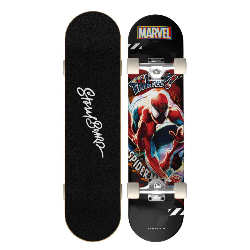 MESUCA MARVEL Spider Man Skateboard Seven Layer Imported Maple Unisex