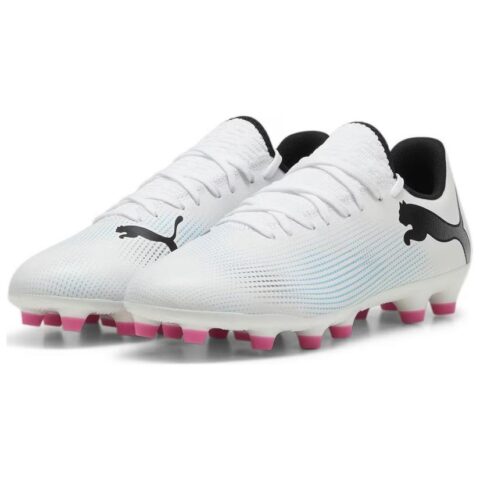 PUMA FUTURE 7 PLAY HG Hard Ground Firm Ground Soccer Shoes Men’s White Black