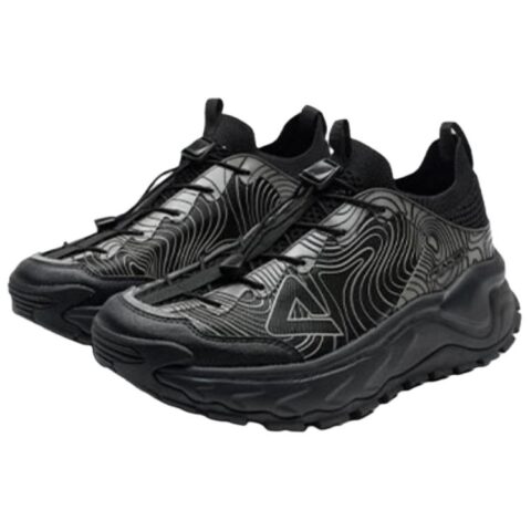 PEAK Cushioning Abrasion Resistant Cushioning, Wear Resistant Low top Outdoor Shoes Men’s Black