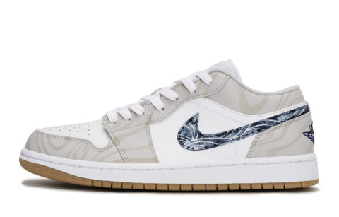 Jordan Air Jordan 1 Vintage Basketball Shoes Men’s Low Top Gray/White/Brown
