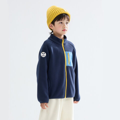 Disney Kids Casual Sportswear Stand Collar Thickened