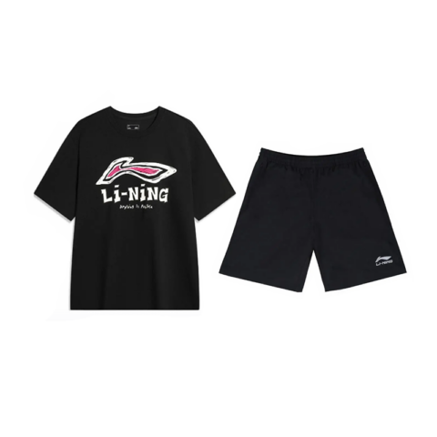 Li Ning Casual Sportswear Unisex Black+Black