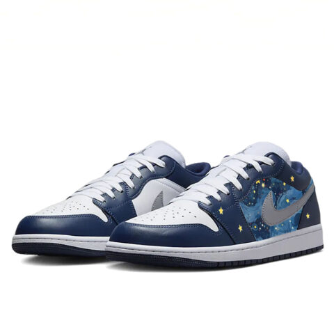 Jordan Air Jordan 1 Vintage Basketball Shoes Women’s Low Top Blue/White