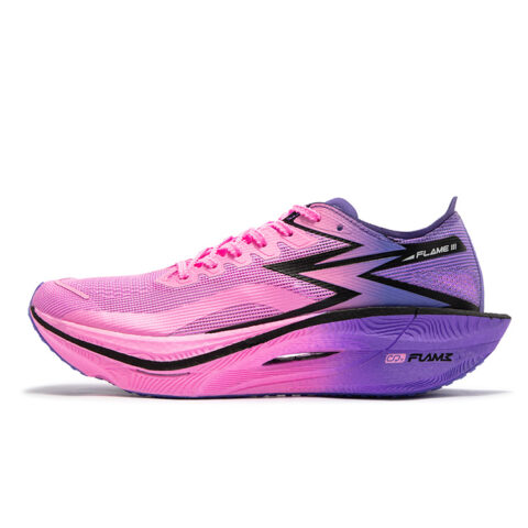 361° Flame 3 Low top Marathon Sprint Running Shoes Unisex Pink Purple Mismatched