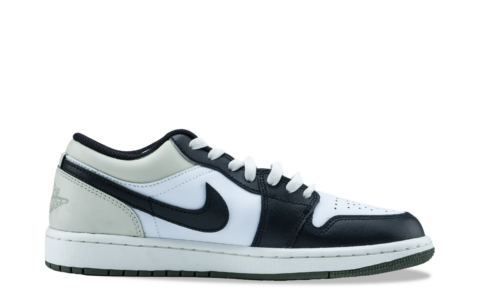Jordan Air Jordan 1 Abrasion Resistant Low top Vintage Basketball Shoes Unisex White