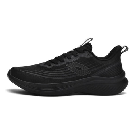 LOTTO Jump Wave 1.0 Fabric Breathable Lightweight Rebound Low top Casual City Commuting Running Shoes Men’s Black