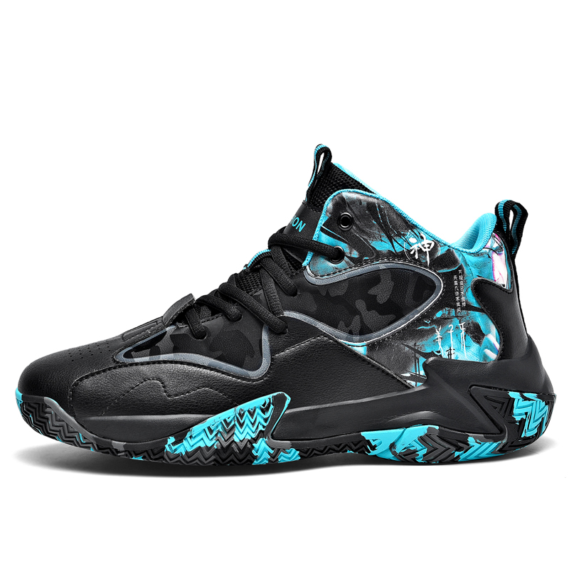 BIANSULONG Cushioning Slip Resistant Abrasion Resistant Low top Basketball Shoes Unisex Black Gray Green