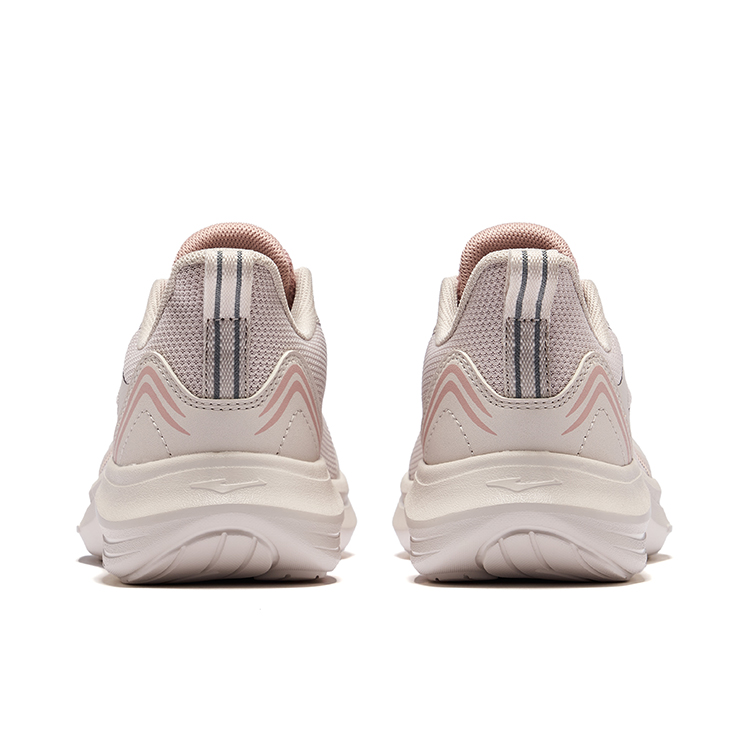 Erke Cushioning Rebound Low top City Commuting Running Shoes Women’s Painted Gray Clay Pink
