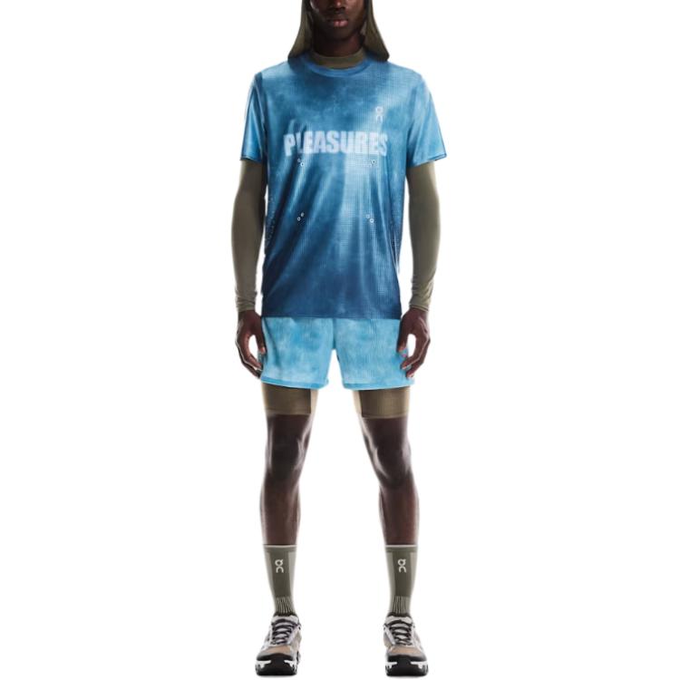 On x PLEASURES X The Loop SS25 Sports Shorts Men’s Blue
