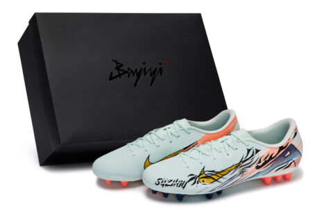 Nike Mercurial Vapor 16 Cushioning Soccer Shoes Unisex Black Orange Green Yellow