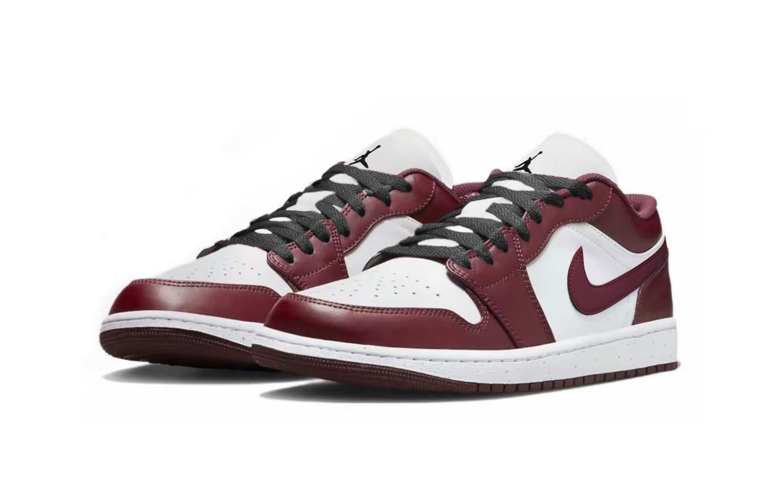 Jordan Air Jordan 1 Heart Of Bordeaux Classic And Versatile Abrasion Resistant Low top Vintage Basketball Shoes Unisex