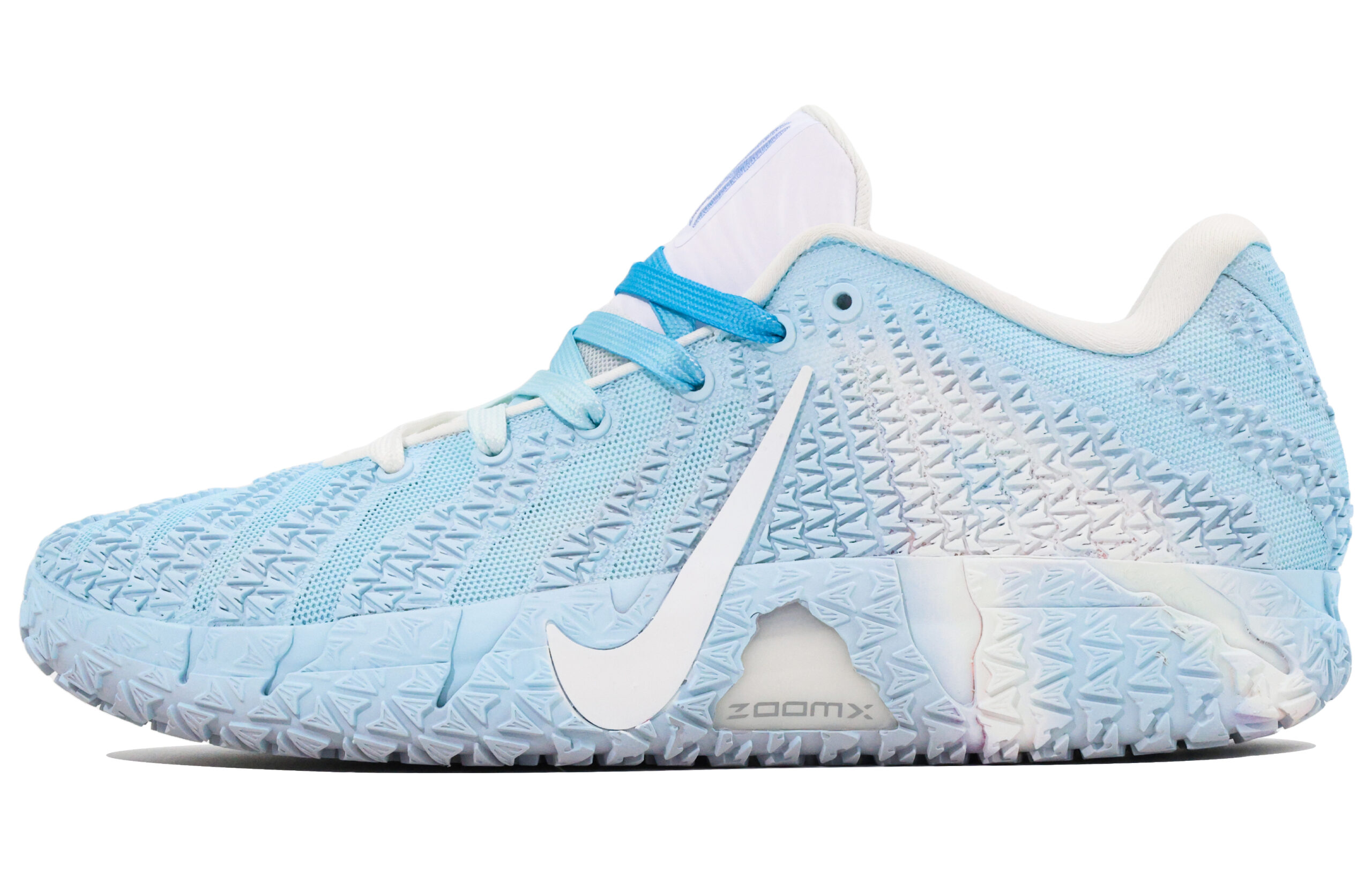 Nike Ja Morant 3 Premium Ice, Shopping Bag Mesh Abrasion Resistant Grip Low top Basketball Shoes Unisex White Blue