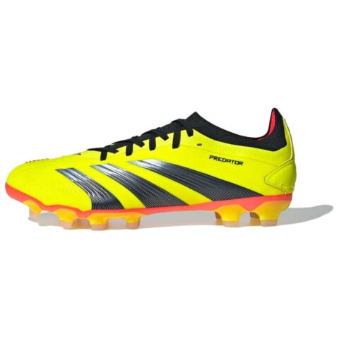 Adidas PREDATOR 24 HG Hard Ground Artificial Turf Rubber Soccer Shoes Men's Yellow Black