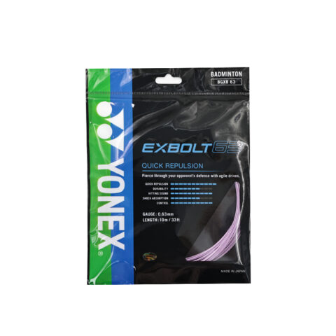 YONEX Badminton Racket Strings EXBOLT Collection Forged Fiber 63 Thread Unisex 1 Pack 10m