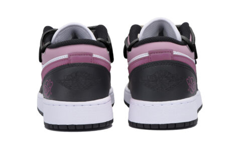 Jordan Air Jordan 1 Abrasion Resistant Low top Vintage Basketball Shoes Men’s Black Pink