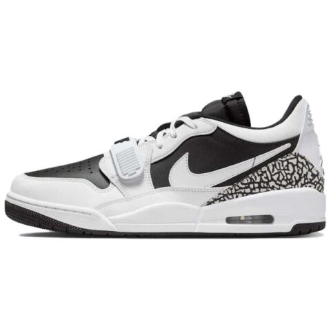 Jordan Legacy 312 Leather Low top Vintage Basketball Shoes Unisex White Black