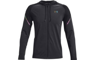 Under Armour Mens RUSH HeatGear Full-Zip Hoodie Black