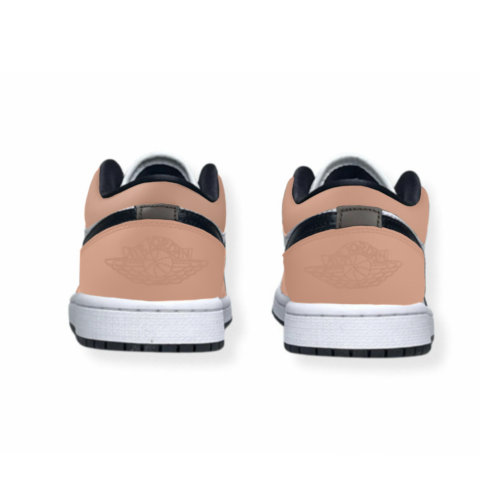 Jordan Air Jordan 1 Cushioning Slip Resistant Low top Vintage Basketball Shoes Women’s Peach Pink