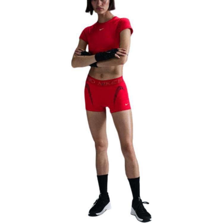 Nike Pro Women's Mid-Rise 3" Graphic Biker Shorts