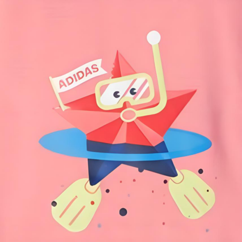 Adidas Casual Sportswear Cow Milk Powder/Medium Heather Gray Infant And Toddler