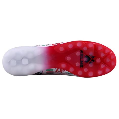 TLSS. x KELME TF Turf Artificial Turf Slip Resistant Abrasion Resistant Soccer Shoes Men’s White Red