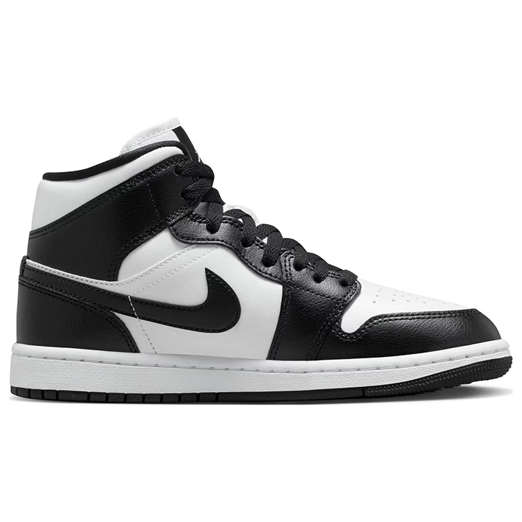 Jordan Air Jordan 1 Cushioning Slip Resistant Mid top Vintage Basketball Shoes Women’s Black