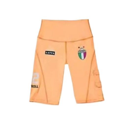 Kappa FW/AW22 Sports Shorts Women's Neon Orange Yellow