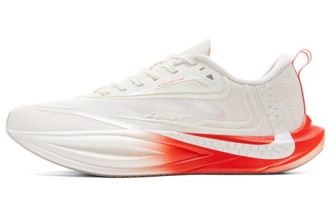 PEAK Double Breath 2.0 Cushioning Breathable Anti Rollover Low top Running Shoes Men’s Ivory Orange