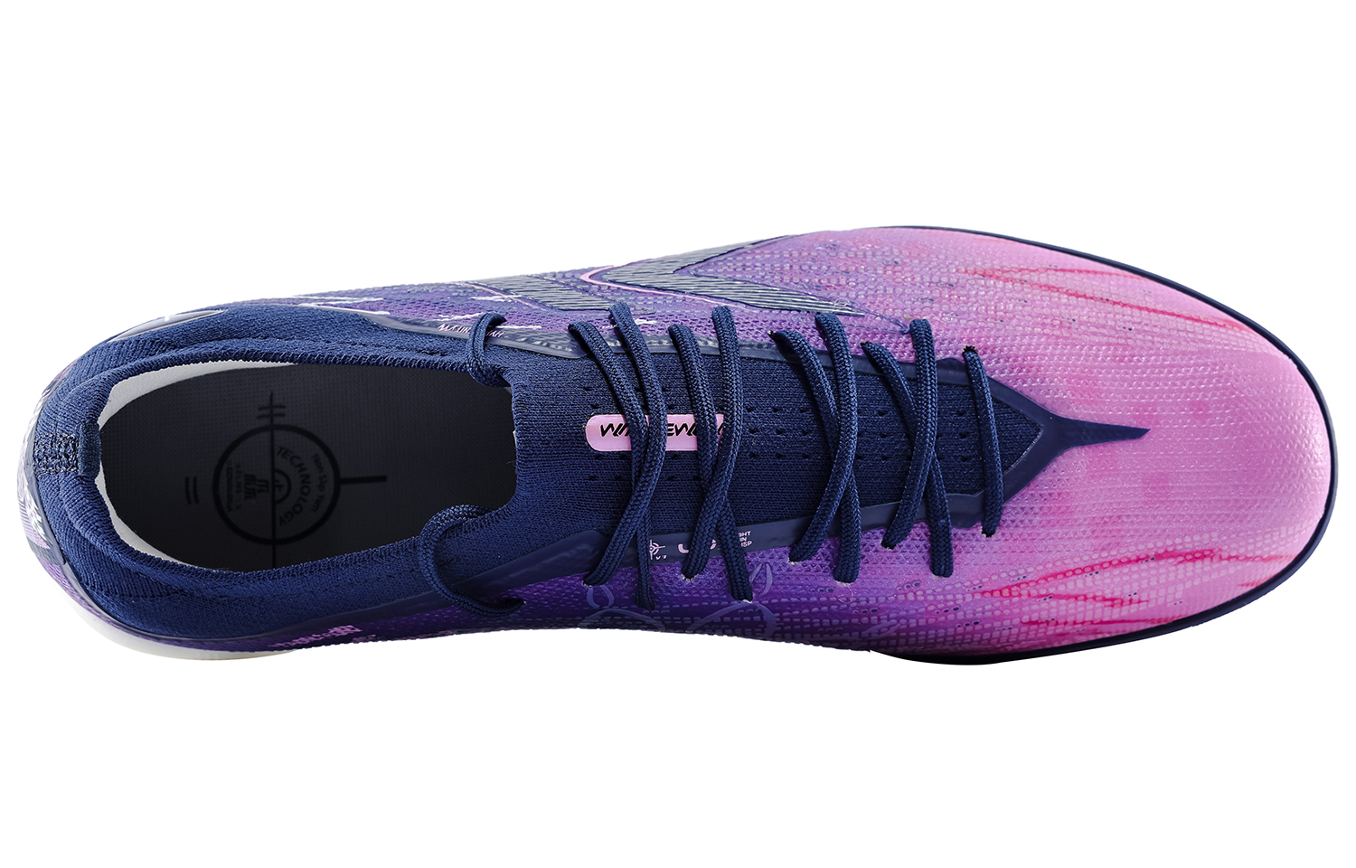 KELME Shadow 2.0 Soccer Shoes Unisex Dark Blue Neon Pink