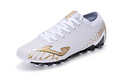 Joma Synthetic Leather Slip Resistant Abrasion Resistant Soccer Shoes Men’s White