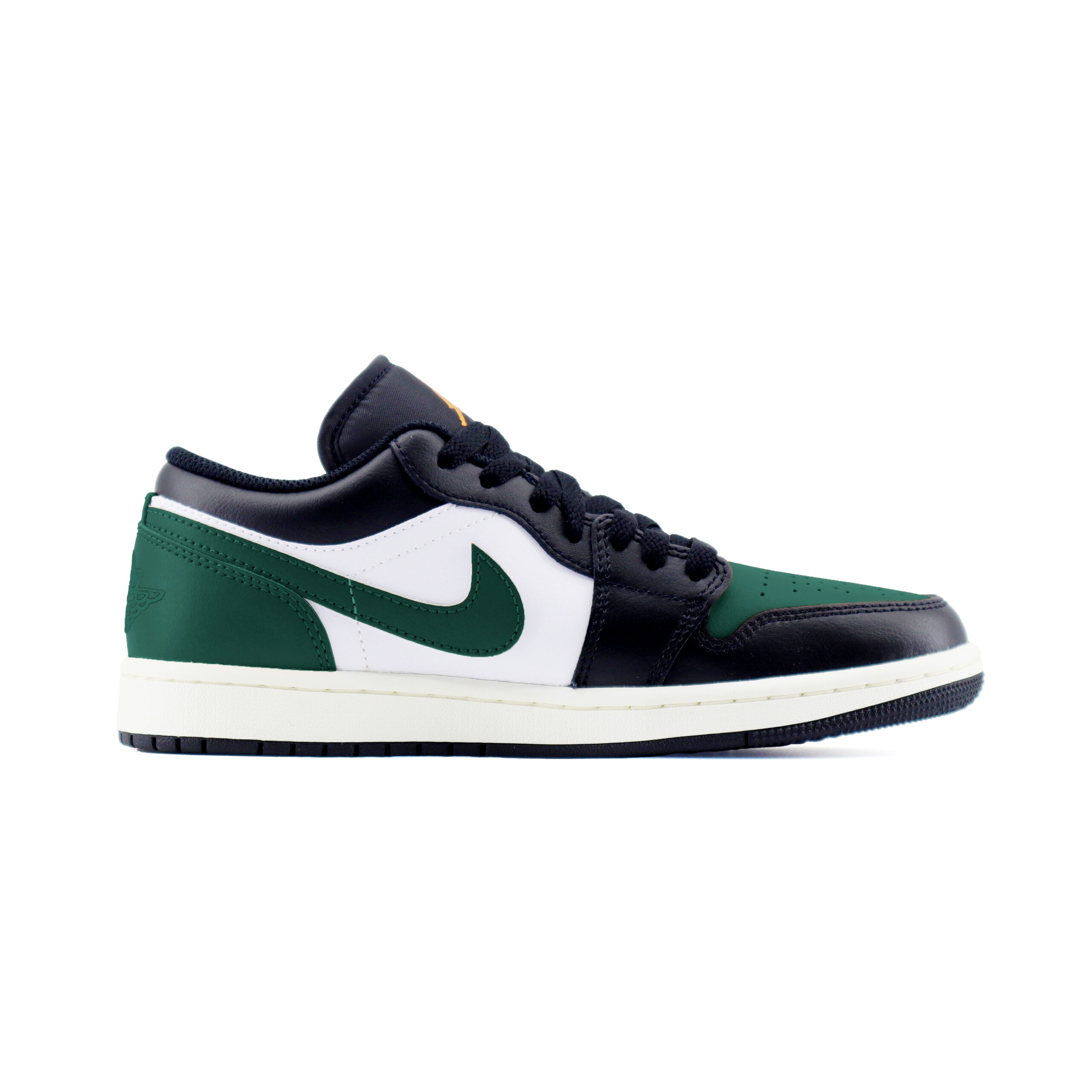 Jordan Air Jordan 1 Minimalist Fashion Abrasion Resistant Low top Vintage Basketball Shoes Unisex Black Green