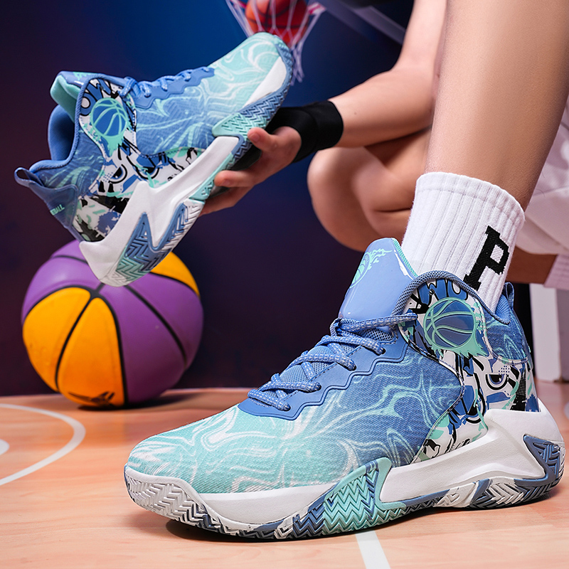 RUIKE Cushioning Abrasion Resistant Anti Twist High top Basketball Shoes Men’s