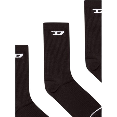 DIESEL Crew Socks Unisex 3 Pack Black