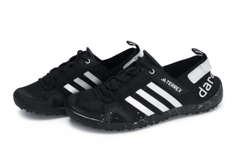 Adidas TERREX DAROGA PLUS HEAT.RDY Abrasion Resistant Low top Running Shoes Unisex Black White Silver