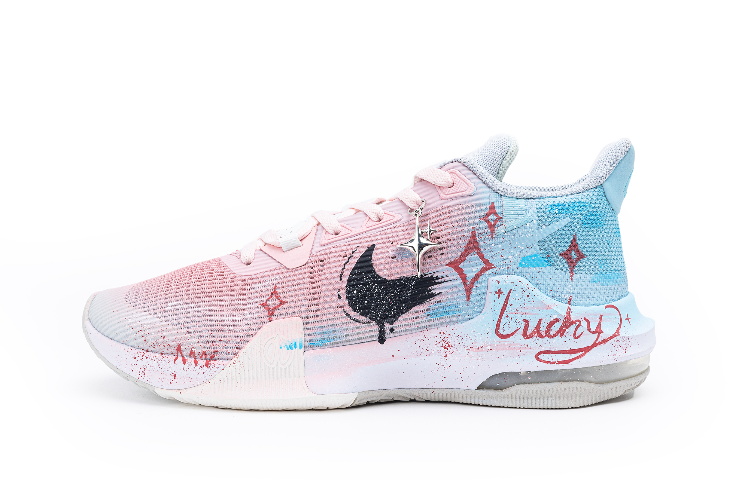 Nike Air Max Impact 3 Neon Heartbeat Abrasion Resistant Low top Basketball Shoes Men’s Gray Pink Blue
