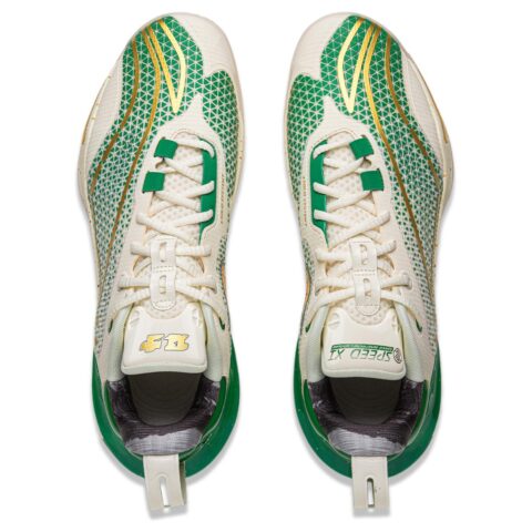 Li Ning Speed 11 Support Rebound Low top Basketball Shoes Men’s White Green