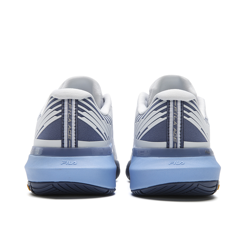 FILA ACE Cushioning Abrasion Resistant Coverage Lightweight Low top Tennis Shoes Women’s White Blue
