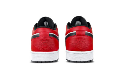 Jordan Air Jordan 1 Reverse Banned Abrasion Resistant Low top Vintage Basketball Shoes Unisex Red